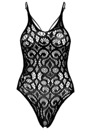 Body Seamless scroll lace bodysuit