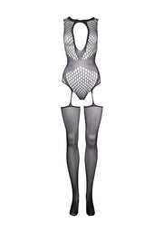 Tutina donna Contrast Suspender Bodystocking